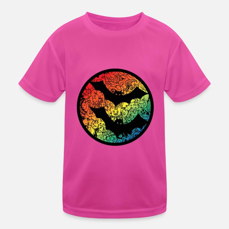 Bats Comic Kids Functional T-Shirt