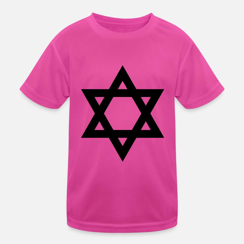 davidstern oder Judenstern - Kinder Funktions-T-Shirt - hot Pink