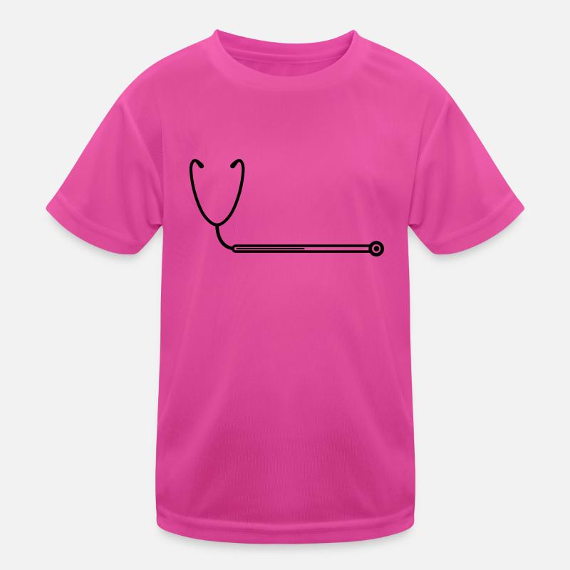 loading loading bar stethoscope listening heartbeat Kids Functional T-Shirt