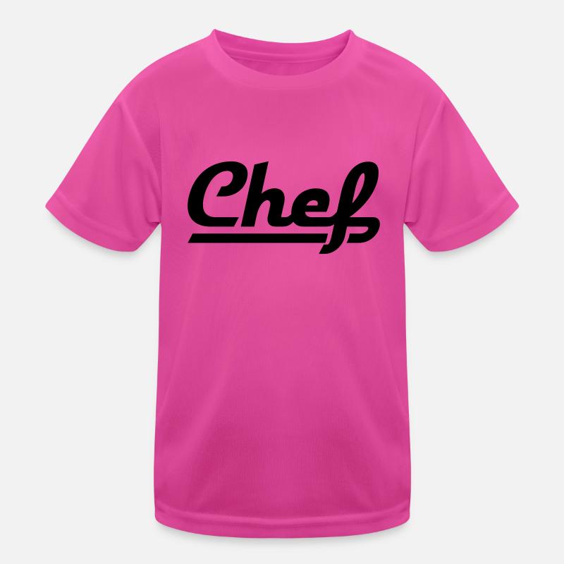 Chef - Kinder Funktions-T-Shirt - hot Pink