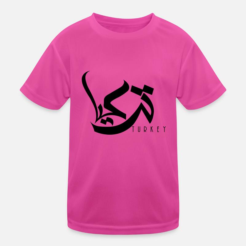 Arabic typography Turkey Kids Functional T-Shirt