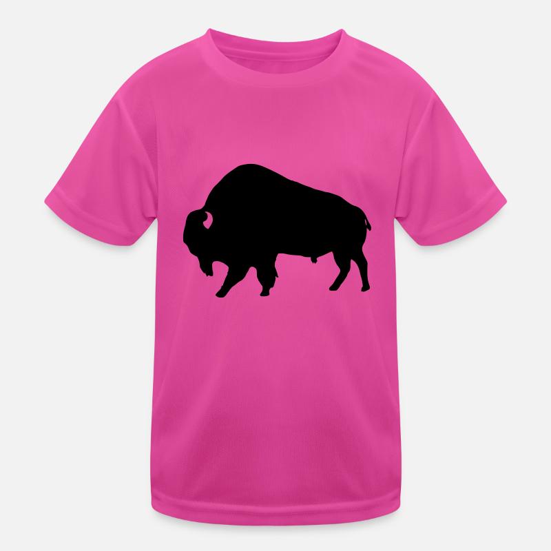Bison - Kinder Funktions-T-Shirt - hot Pink