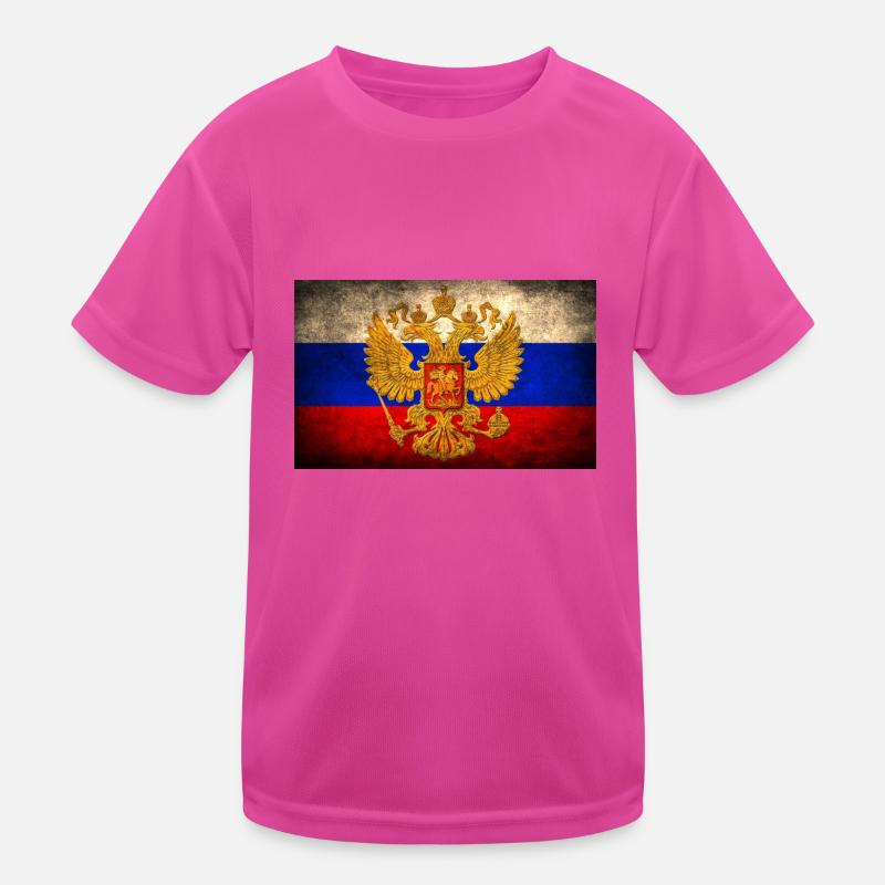 Russian flag Kids Functional T-Shirt