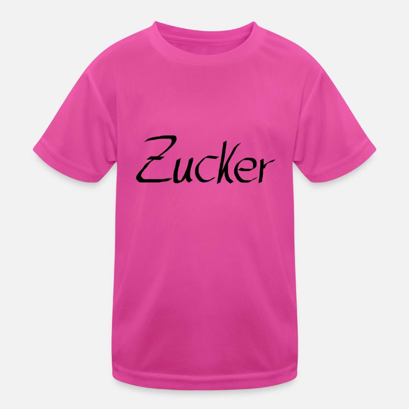 zucker - Kinder Funktions-T-Shirt - hot Pink
