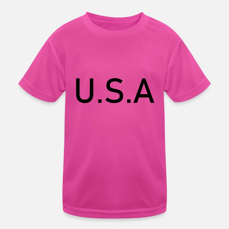 USA Kinder Funktions-T-Shirt