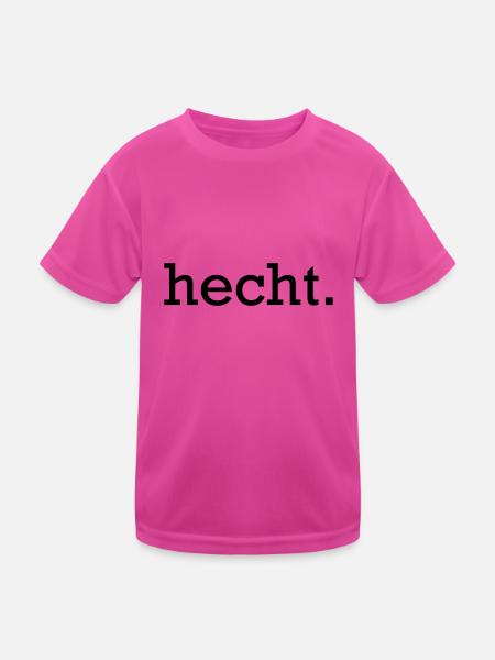 hecht. - Kinder Funktions-T-Shirt - hot Pink - Vorne