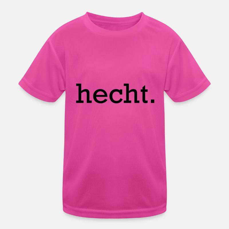 hecht. - Kinder Funktions-T-Shirt - hot Pink