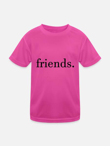 friends. - Kids Functional T-Shirt - neon pink - Front