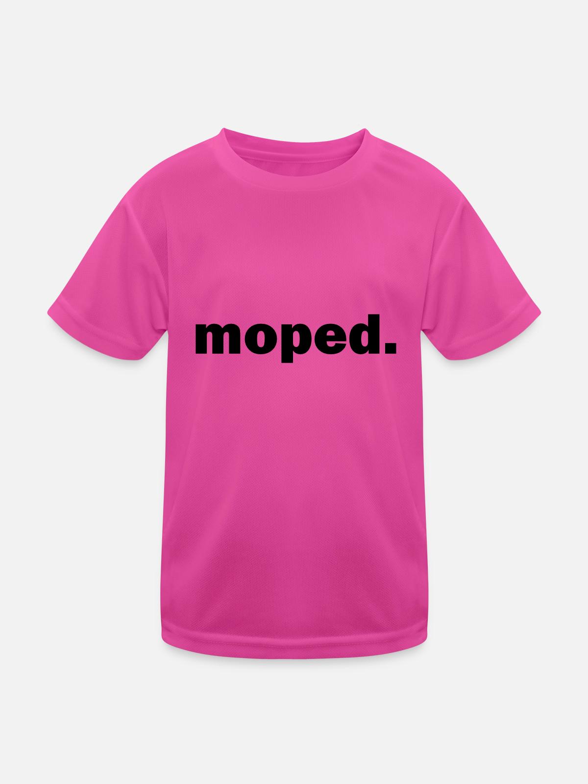 Moped - Kinder Funktions-T-Shirt - hot Pink - Vorne