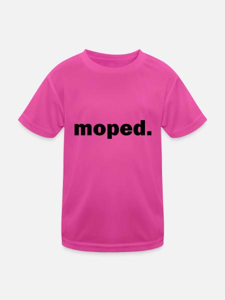 Moped - Kinder Funktions-T-Shirt - hot Pink - Vorne