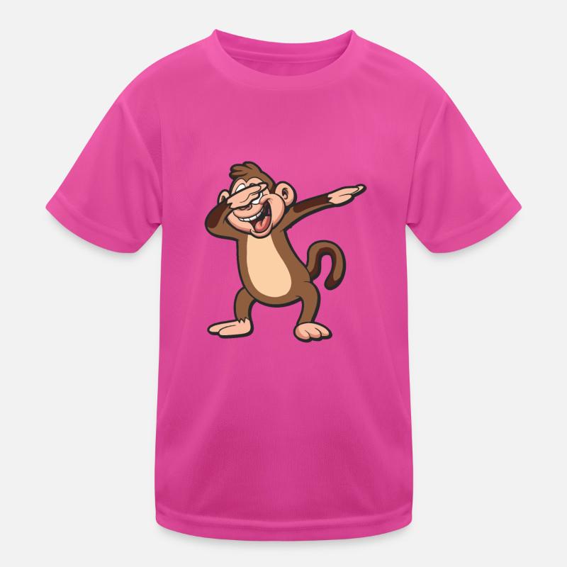Dabbing Monkey Kinder Funktions-T-Shirt