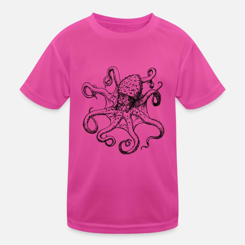 squid giant octopus octopus octopus squid sepia fish Kids Functional T-Shirt