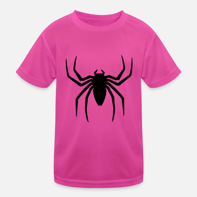 Schwarze Spinne Halloween Geschenkidee Kinder Funktions-T-Shirt