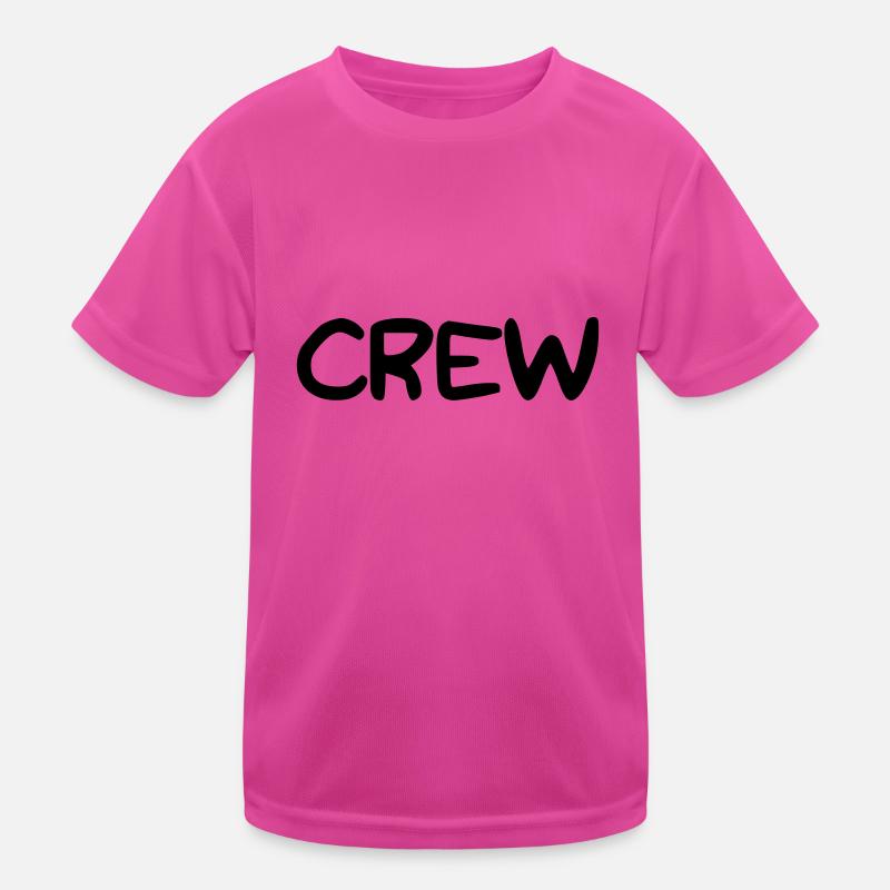 CREW lettrage T-shirt sport Enfant