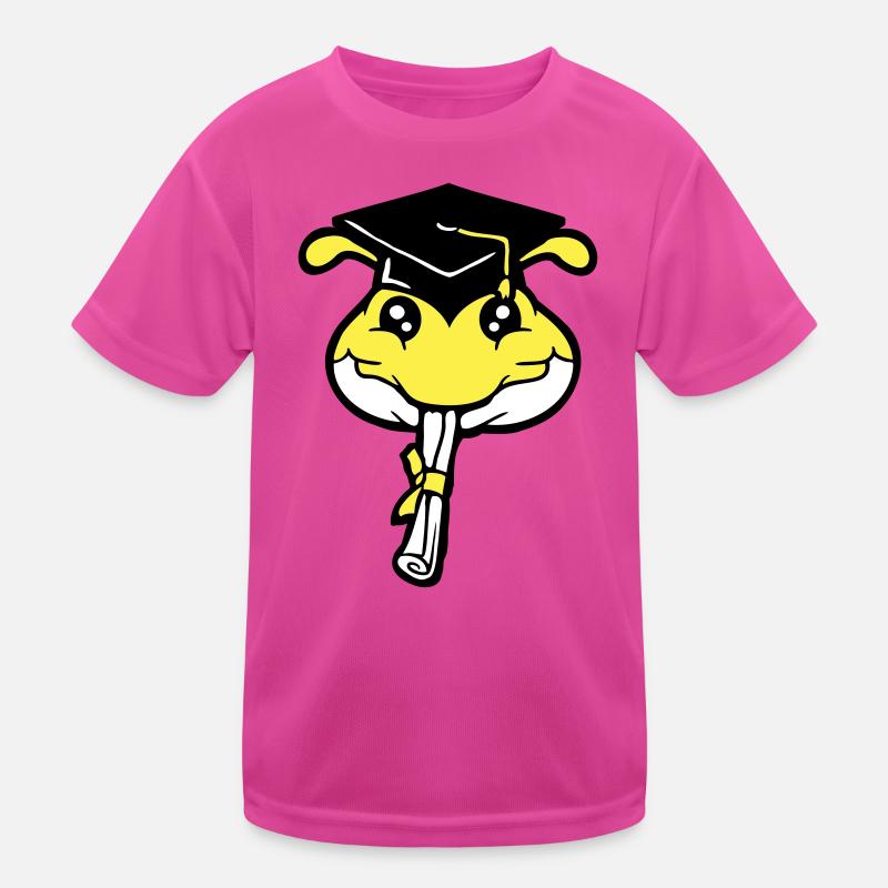 Caterpillar High School Graduation Passed College Worm Kids Functional T-Shirt