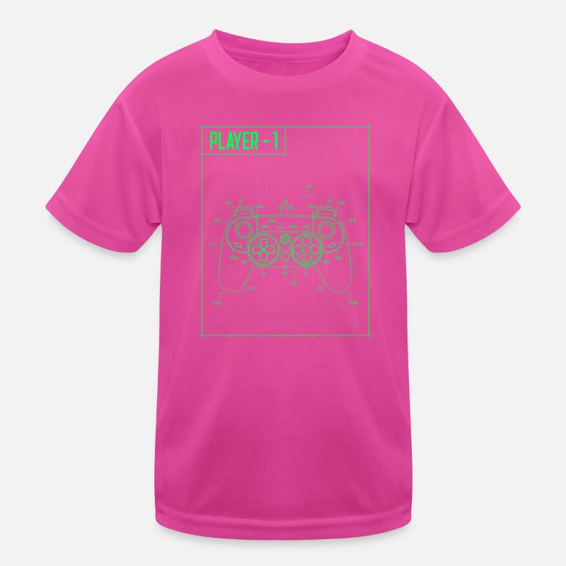 Player1 Blueprint Controller Neon Kinder Funktions-T-Shirt