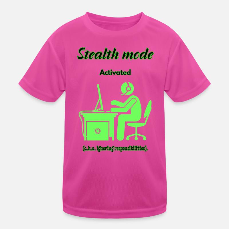 Stealth Mode Active Kids Functional T-Shirt