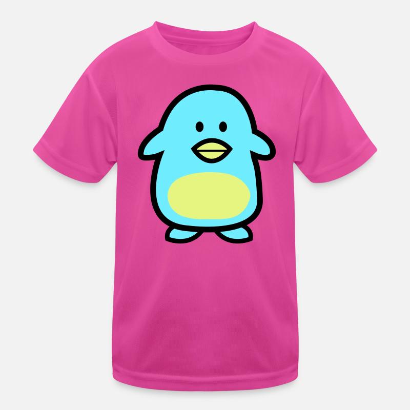 Pinguin-Comic Kinder Funktions-T-Shirt