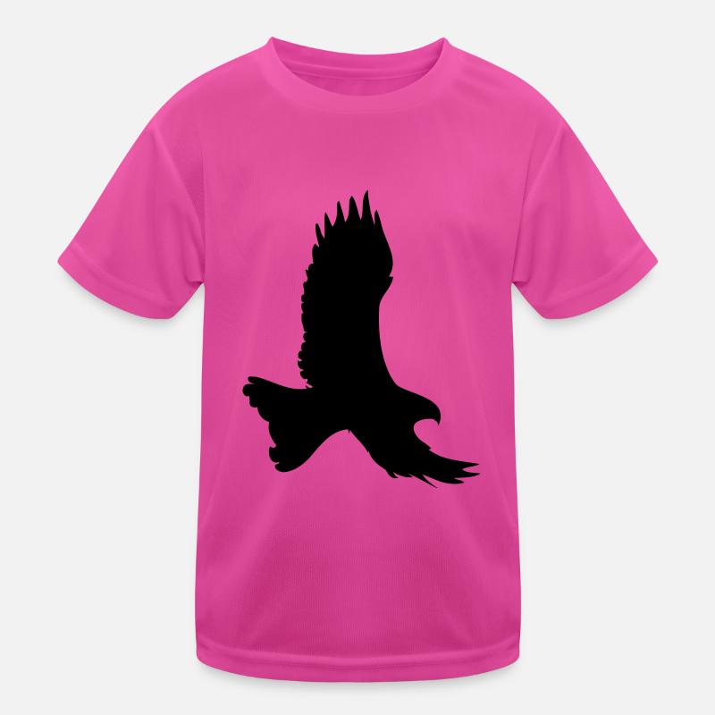 Adler Silhouette Kinder Funktions-T-Shirt
