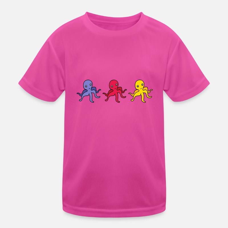 squid giant octopus octopus octopus squid sepia fish Kids Functional T-Shirt