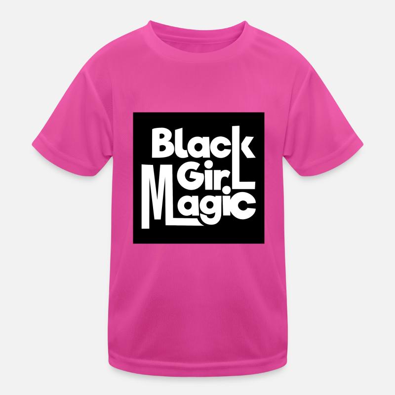 Black Girl Magic 2 Texte blanc T-shirt sport Enfant