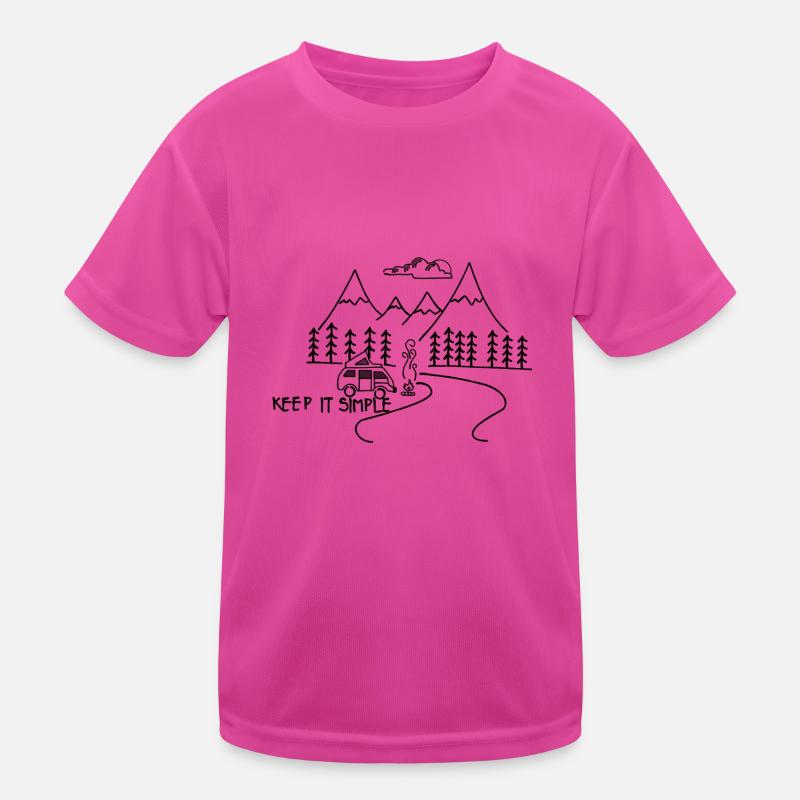 Keep it simple camping Kids Functional T-Shirt