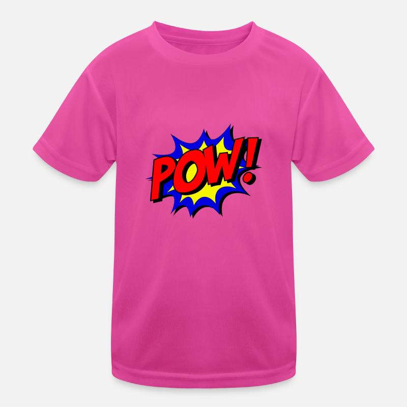 POW Design Superheld Kinder Funktions-T-Shirt
