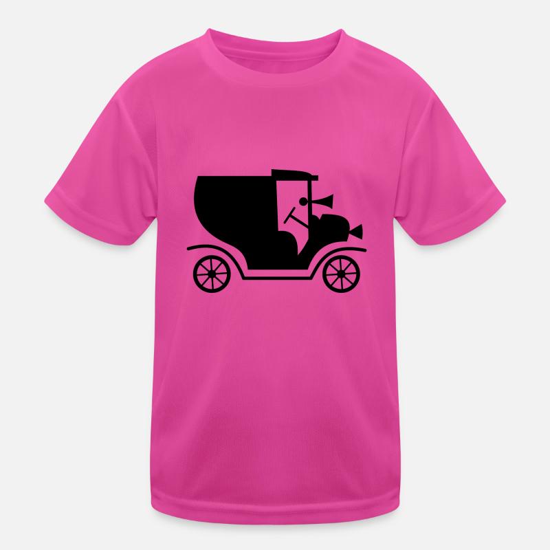 Auto Retro Automobil Oldtimer Kinder Funktions-T-Shirt