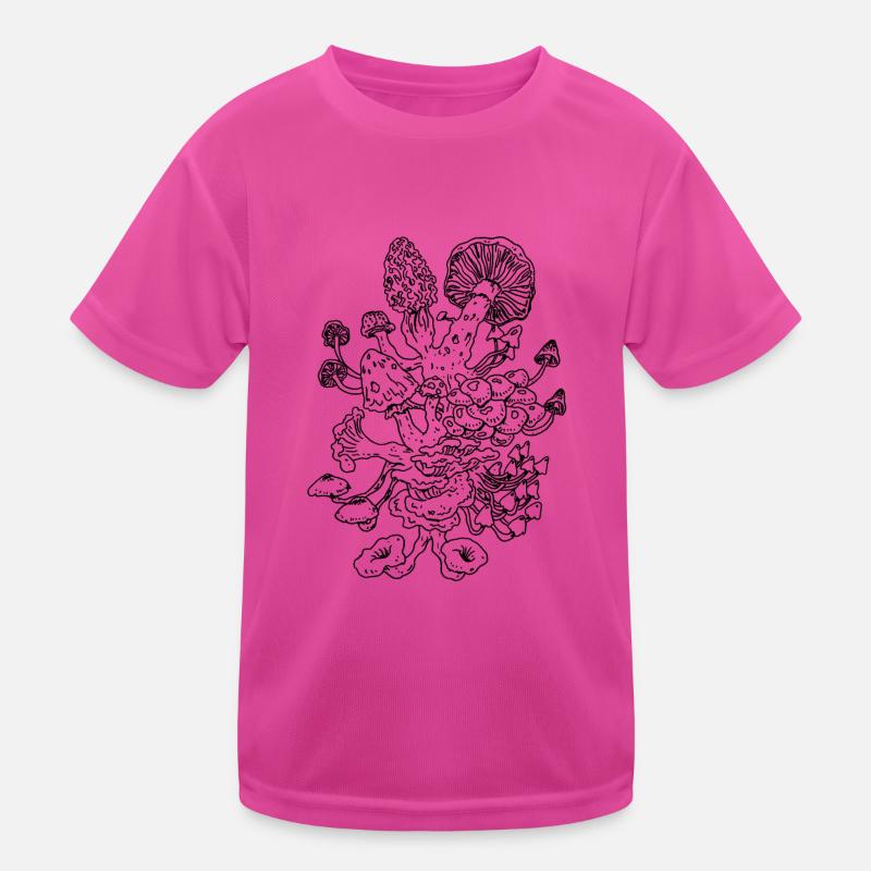 champignons T-shirt sport Enfant