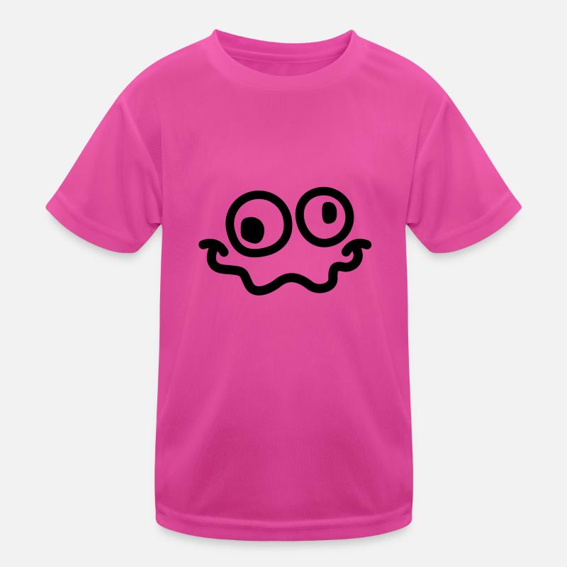 crazy smiley Kinder Funktions-T-Shirt