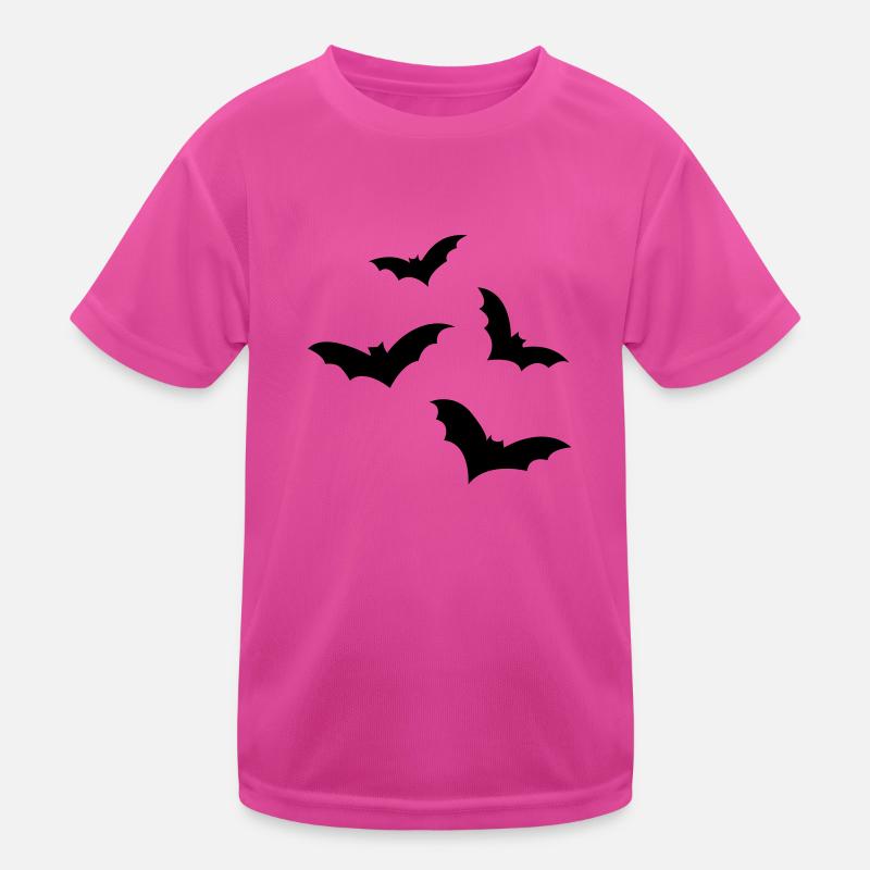 Fledermaus - Kinder Funktions-T-Shirt - hot Pink