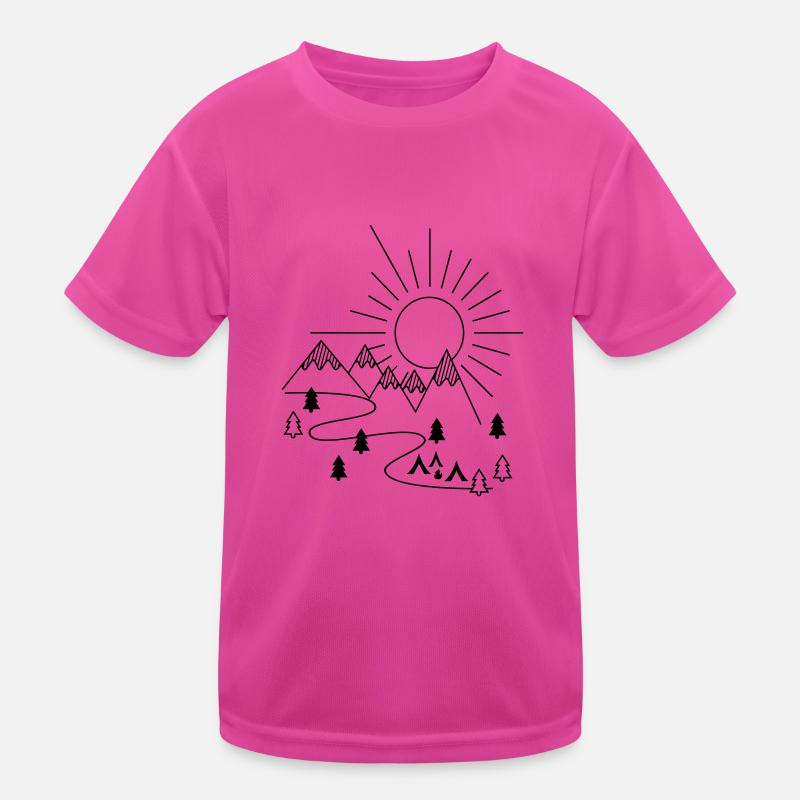 Camping Kinder Funktions-T-Shirt