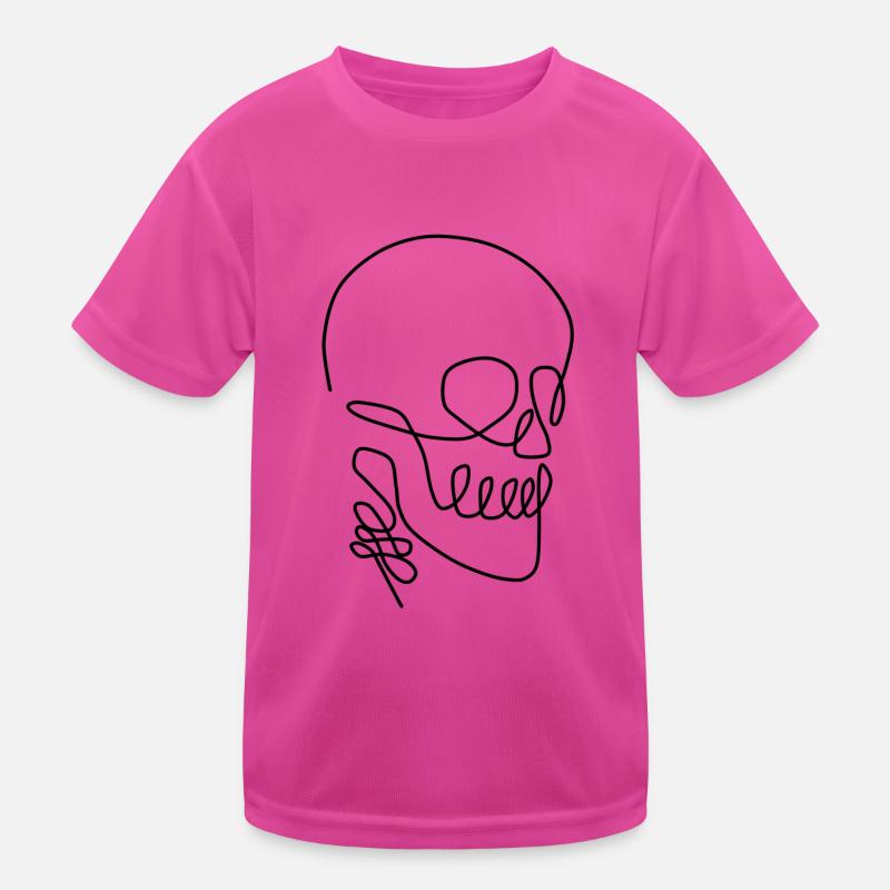 Schädel Kinder Funktions-T-Shirt