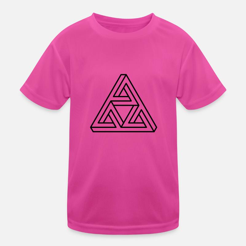 impossible chiffre Hipster géométrie triangle Escher T-shirt sport Enfant