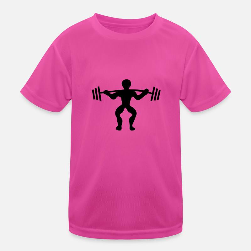 Bodybuilder Kinder Funktions-T-Shirt