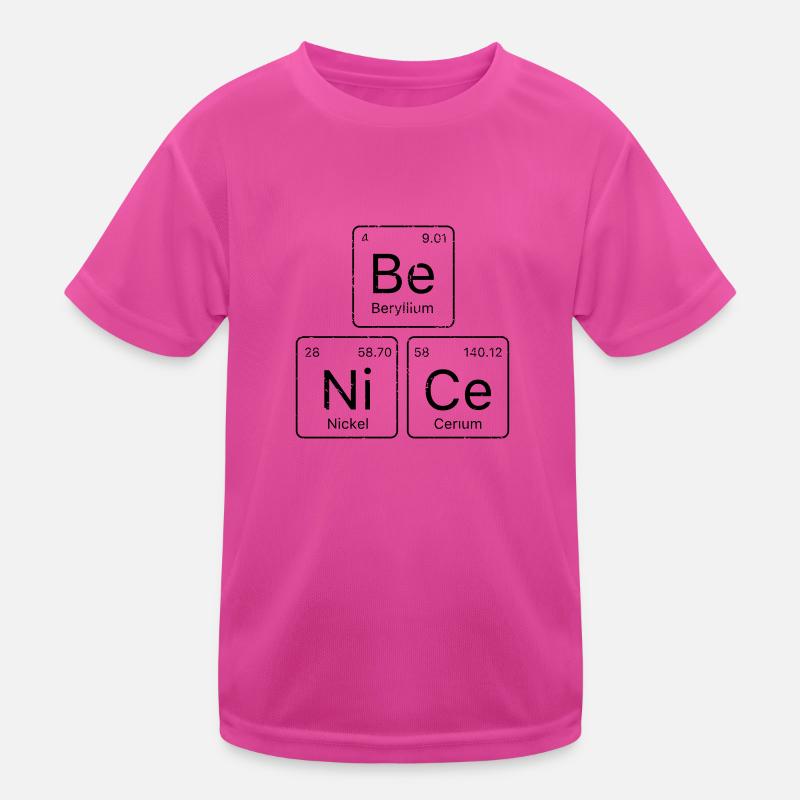 Be NiCe Periodensystem Kinder Funktions-T-Shirt