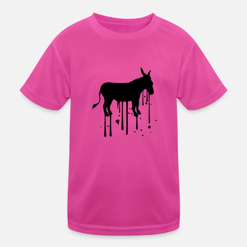 timbre goutte couleur blob graffiti spray donkey p T-shirt sport Enfant