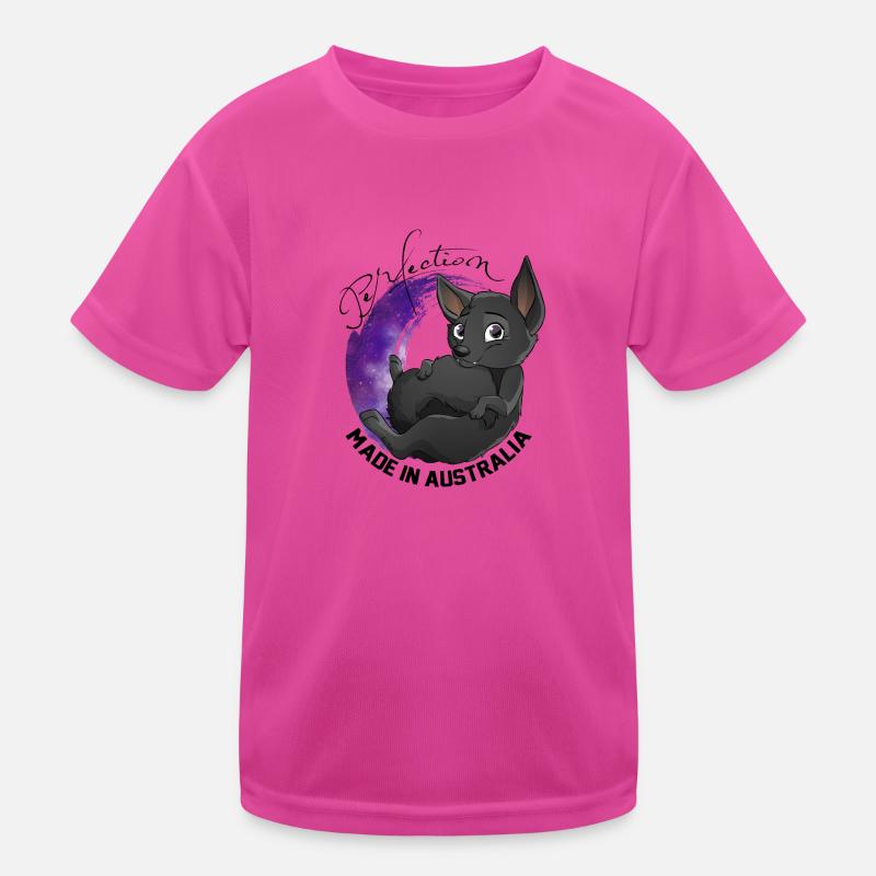 Kelpie Galaxy - Schwarz Kinder Funktions-T-Shirt