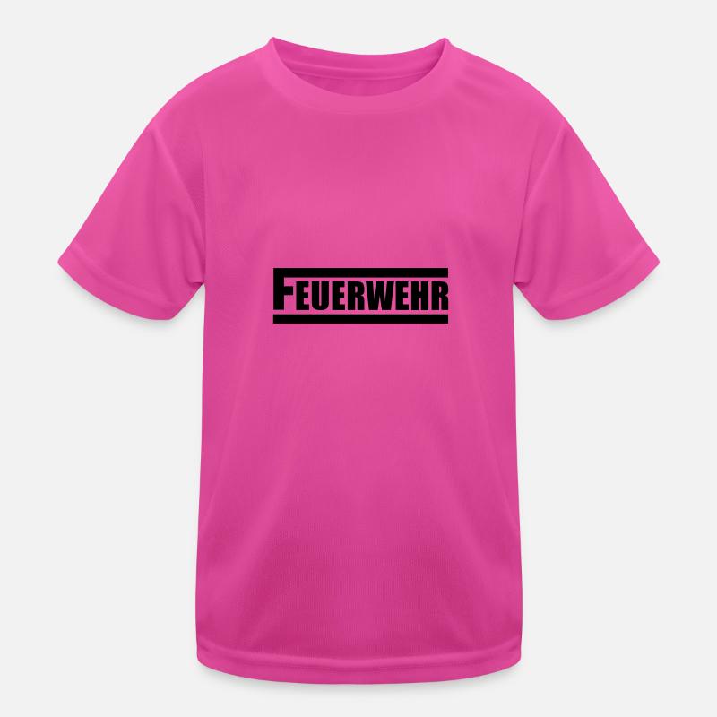 Feuerwehr Kinder Funktions-T-Shirt