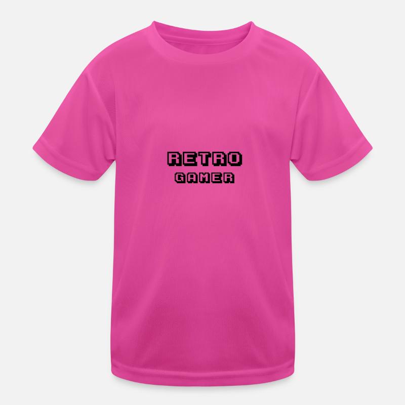 Arcade Retrogamer schwarz Kinder Funktions-T-Shirt