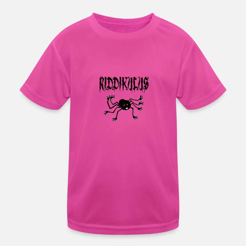 Spinne mit Rollschuhen Kinder Funktions-T-Shirt