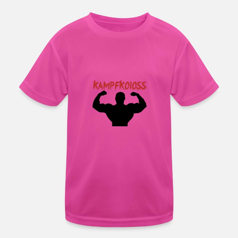 Fighting Colossus Training Motivaton Gift Kids Functional T-Shirt