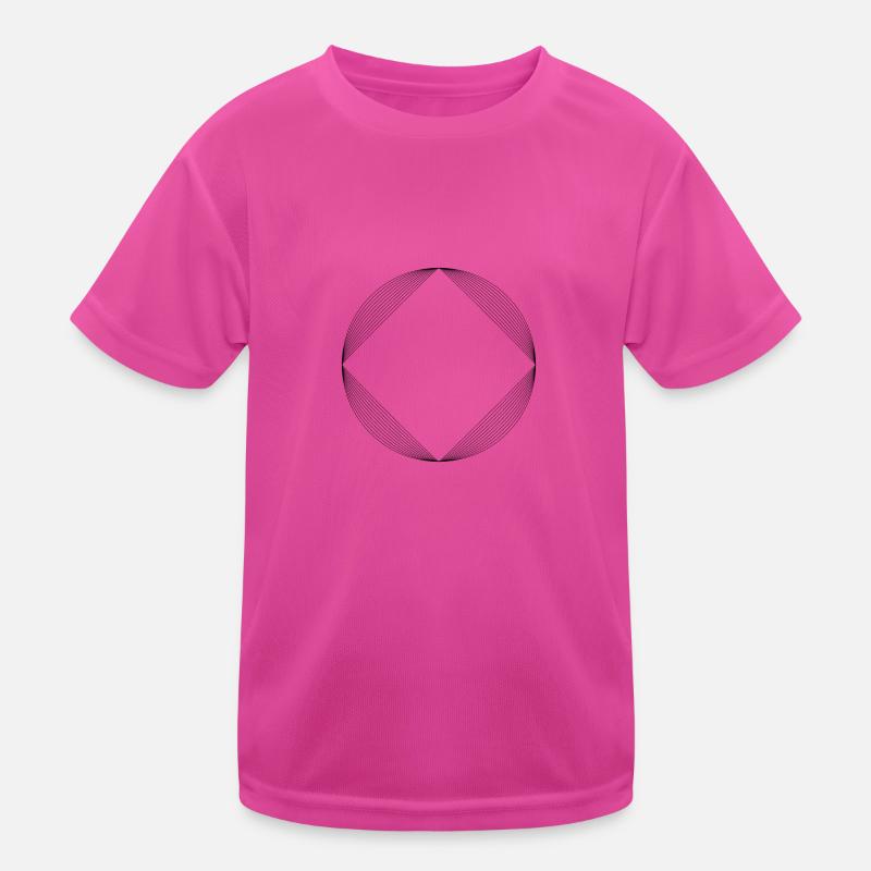 Geometrisk form Funktionsshirt til børn