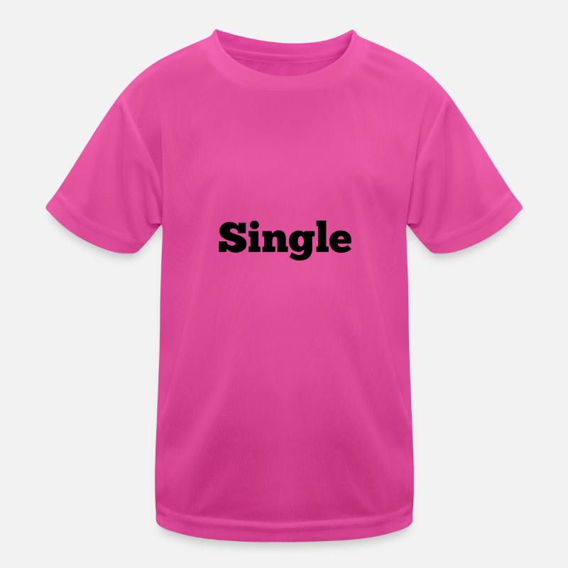Single - Kinder Funktions-T-Shirt - hot Pink