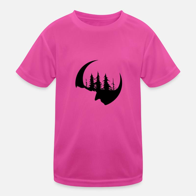 Dark forest face and sickle Kids Functional T-Shirt