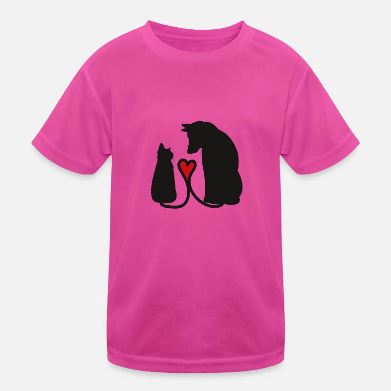 Chien et chat T-shirt sport Enfant