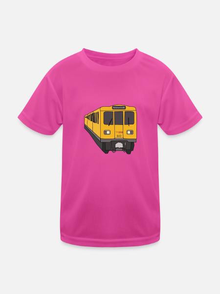 Berlin - Kinder Funktions-T-Shirt - hot Pink