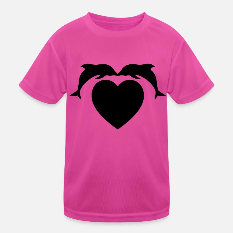 delfin liebe Kinder Funktions-T-Shirt