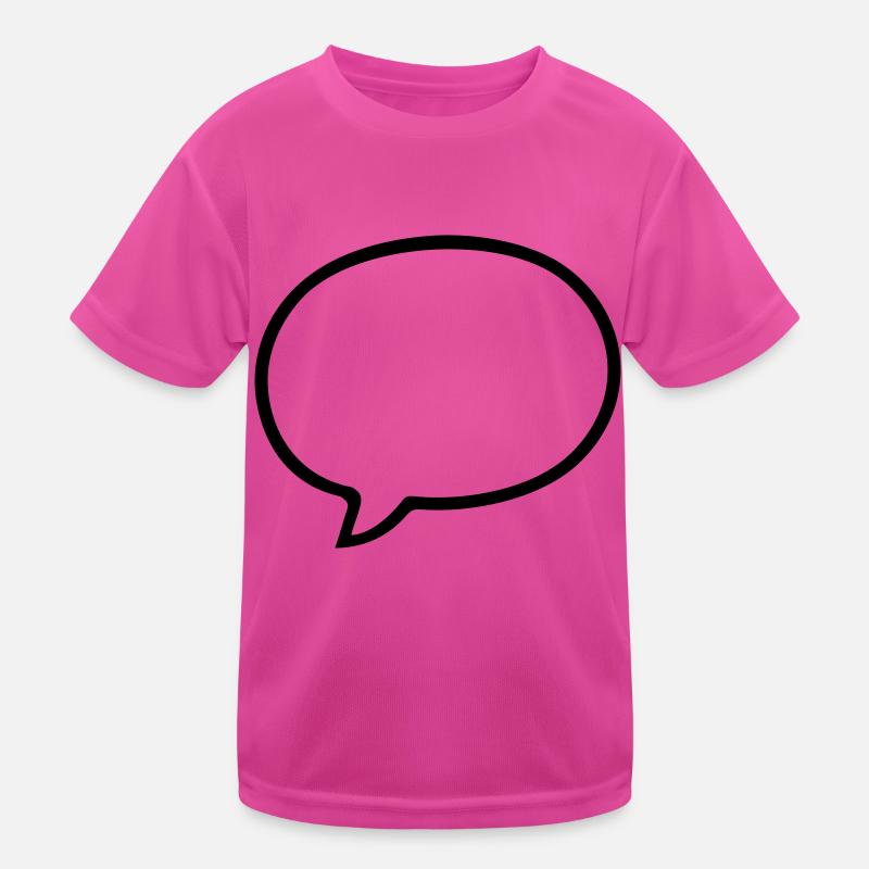 Conception de bande dessinée de bulle de discours T-shirt sport Enfant