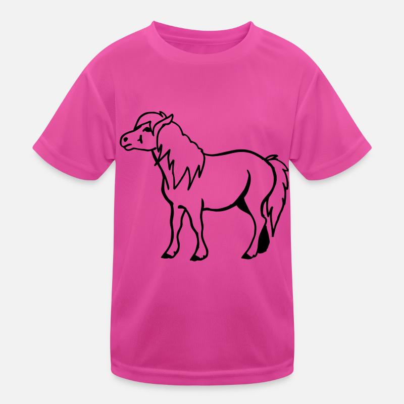 Pony Pferdchen Kinder Funktions-T-Shirt